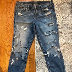 Project Runway Skinny Jeans. Distressed. Size 10.